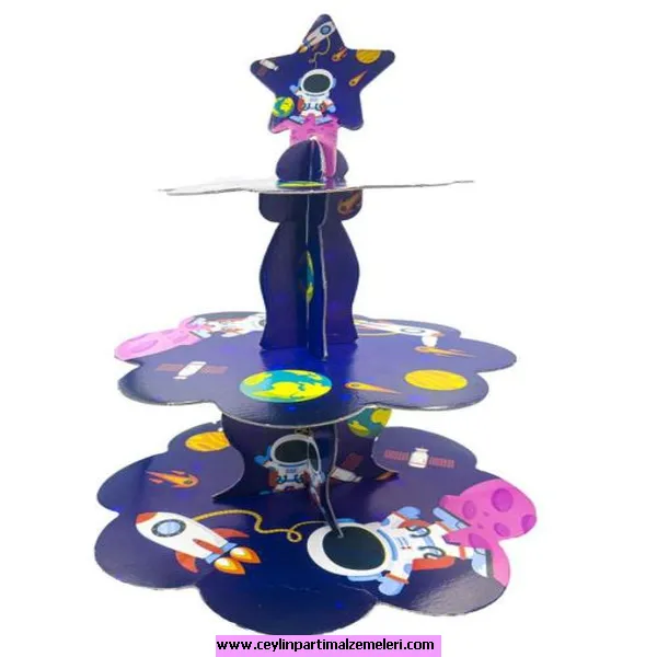 Uzay Temalı Cupcake Standı